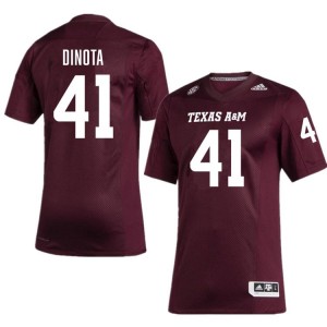 Maroon AJ DiNota #41 Texas A&M Aggies Legacy Edition Football Men University Durable-Stitched SEC Jersey 40322016