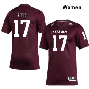 Aggies SEC #17 Albert Regis Women Player Football Maroon Game Day Sewn Jersey 96280721