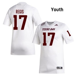 White Albert Regis #17 Aggies Legacy Edition Football Youth College Durable-Stitched SEC Jersey 90584733