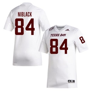 Men Amari Niblack Texas A&M Pride #84 White SEC Sewn High School Football Jersey 34645895