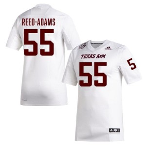 Genuine Ar'maj Reed-Adams Texas A&M #55 White Men NCAA SEC High-Performance Football Jersey 61849389