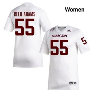 Ar'maj Reed-Adams Women Licensed #55 TAMU SEC White Football College High-Quality Jersey 12142839
