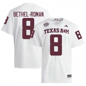 White Ashton Bethel-Roman #8 12th Man Legacy Edition Football Men Player Durable-Stitched SEC Jersey 91533152