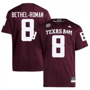 Men Ashton Bethel-Roman Aggies Pride #8 Maroon SEC Sewn High School Football Jersey 24651339