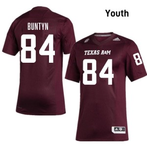 #84 Blake Buntyn Texas A&M Aggies SEC Football High School Embroidered Numbers Jersey (Youth, Maroon) 25525313