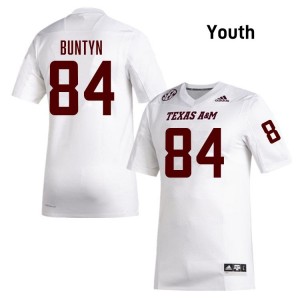 Genuine Blake Buntyn Aggies #84 White Youth College SEC High-Performance Football Jersey 49874970