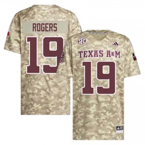 Beige Bravion Rogers #19 12th Man Legacy Edition Football Men College Durable-Stitched SEC Jersey 58747178