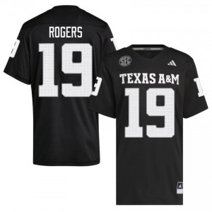 Men Bravion Rogers Aggies Pride #19 Black SEC Sewn Player Football Jersey 88942034