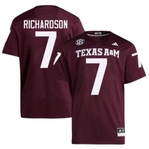 #7 Bucky Richardson Texas A&M SEC Football Player Embroidered Numbers Jersey (Men, Maroon) 39190188