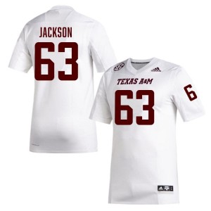 White Chance Jackson #63 Texas A&M Legacy Edition Football Men High School Durable-Stitched SEC Jersey 58469236