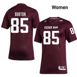 Maroon Chase Burton #85 Texas A&M Legacy Edition Football Women High School Durable-Stitched SEC Jersey 60347388