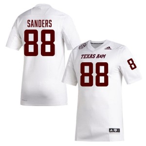 Men DJ Sanders Aggies Pride #88 White SEC Sewn Player Football Jersey 78141942