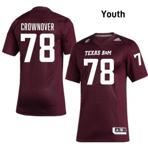 Genuine Dametrious Crownover Texas A&M Aggies #78 Maroon Youth College SEC High-Performance Football Jersey 75186159