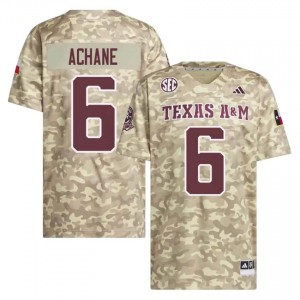 Genuine De'Von Achane Texas A&M Aggies #6 Beige Men NCAA SEC High-Performance Football Jersey 87568142