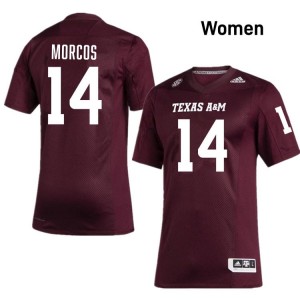 Maroon Eli Morcos #14 Texas A&M Legacy Edition Football Women NCAA Durable-Stitched SEC Jersey 77551695