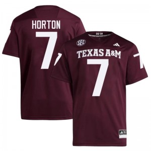 TAMU SEC #7 Isaiah Horton Men College Football Maroon Game Day Sewn Jersey 66152446