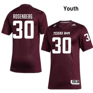Maroon JR Rosenberg #30 Texas A&M Aggies Legacy Edition Football Youth College Durable-Stitched SEC Jersey 15879730