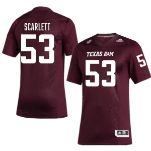 Men Jadon Scarlett Texas A&M Aggies Pride #53 Maroon SEC Sewn Player Football Jersey 52669999