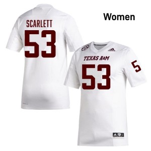 Genuine Jadon Scarlett Texas A&M Aggies #53 White Women College SEC High-Performance Football Jersey 29866192