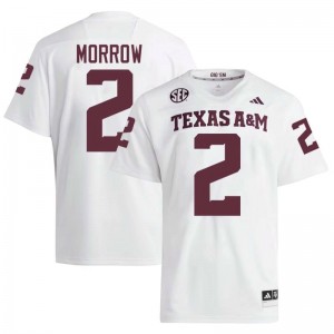 Genuine Jamarion Morrow Texas A&M Aggies #2 White Men Player SEC High-Performance Football Jersey 38040643
