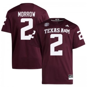 Jamarion Morrow Men Licensed #2 Texas A&M SEC Maroon Football High School High-Quality Jersey 79422027