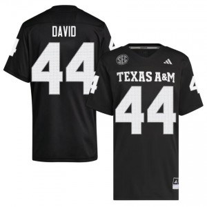 Aggies Black #44 John David Crow Men Authentic SEC High School Pro-Stitched Football Jersey 65427298