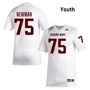 White Jonte Newman #75 Texas A&M Legacy Edition Football Youth University Durable-Stitched SEC Jersey 88311317