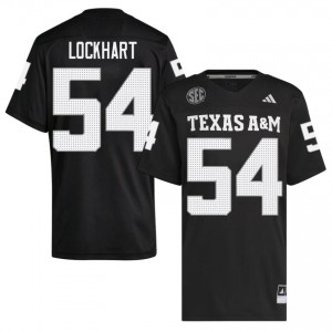 #54 Jordan Lockhart Texas A&M SEC Football NCAA Embroidered Numbers Jersey (Men, Black) 21042471