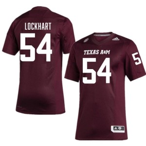 TAMU SEC #54 Jordan Lockhart Men Player Football Maroon Game Day Sewn Jersey 44485875