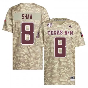 Men Jordan Shaw Aggies Pride #8 Beige SEC Sewn High School Football Jersey 93109806