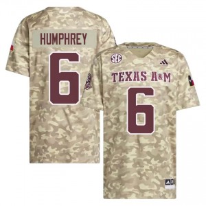 Julio Humphrey Men Licensed #6 Texas A&M SEC Beige Football College High-Quality Jersey 44742680