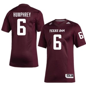 Men Julio Humphrey Texas A&M Aggies Pride #6 Maroon SEC Sewn College Football Jersey 35482679