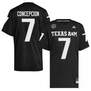 TAMU SEC #7 KC Concepcion Men Player Football Black Game Day Sewn Jersey 97611879