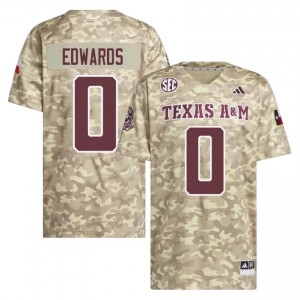 Beige KJ Edwards #0 12th Man Legacy Edition Football Men Player Durable-Stitched SEC Jersey 20156883