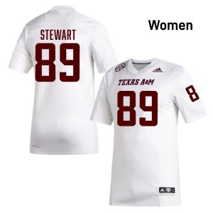 Genuine Kade Stewart TAMU #89 White Women College SEC High-Performance Football Jersey 42559497