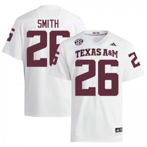 Genuine Kevin Smith Texas A&M Aggies #26 White Men Player SEC High-Performance Football Jersey 65431555