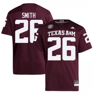 Kevin Smith Men Licensed #26 Texas A&M SEC Maroon Football High School High-Quality Jersey 29670962