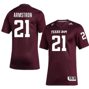 Maroon Kiotti Armstrong #21 Texas A&M Aggies Legacy Edition Football Men Player Durable-Stitched SEC Jersey 82046595