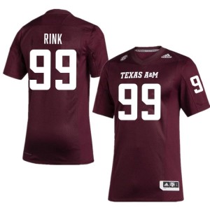 TAMU Maroon #99 Landon Rink Men Authentic SEC University Pro-Stitched Football Jersey 19098242