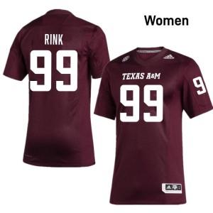 Genuine Landon Rink Aggies #99 Maroon Women NCAA SEC High-Performance Football Jersey 59384795