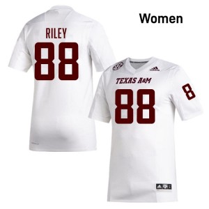 TAMU White #88 Micah Riley Women Authentic SEC College Pro-Stitched Football Jersey 41031537