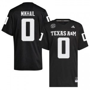 Black Noah Mikhail #0 12th Man Legacy Edition Football Men University Durable-Stitched SEC Jersey 62492506