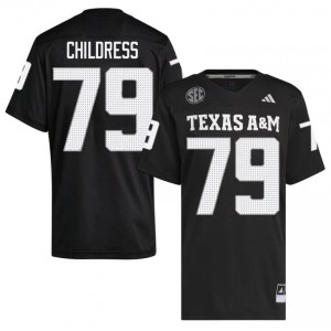 TAMU SEC #79 Ray Childress Men College Football Black Game Day Sewn Jersey 13842392