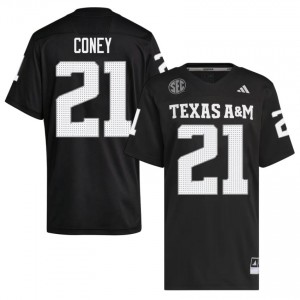 Aggies Black #21 Ray Coney Men Authentic SEC College Pro-Stitched Football Jersey 12445589