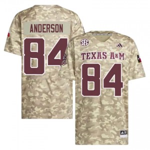 Genuine Richie Anderson Texas A&M Aggies #84 Beige Men College SEC High-Performance Football Jersey 97640944