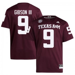 Maroon Rickey Gibson III #9 12th Man Legacy Edition Football Men University Durable-Stitched SEC Jersey 47843826