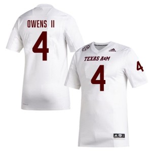 White Rueben Owens II #4 Texas A&M Legacy Edition Football Men NCAA Durable-Stitched SEC Jersey 87712698