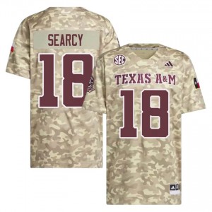 Men T.J. Searcy Aggies Pride #18 Beige SEC Sewn NCAA Football Jersey 35490530