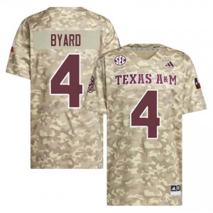 Genuine Tawfiq Byard Texas A&M Aggies #4 Beige Men NCAA SEC High-Performance Football Jersey 61037376
