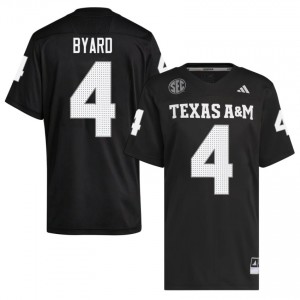 Tawfiq Byard Men Licensed #4 Texas A&M SEC Black Football College High-Quality Jersey 36380422